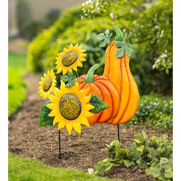 Plow Hearth Pumpkin And Gourd Garden Stake Wayfair